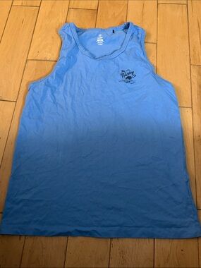 Hurley Light Blue Graphic Chest Tank Top